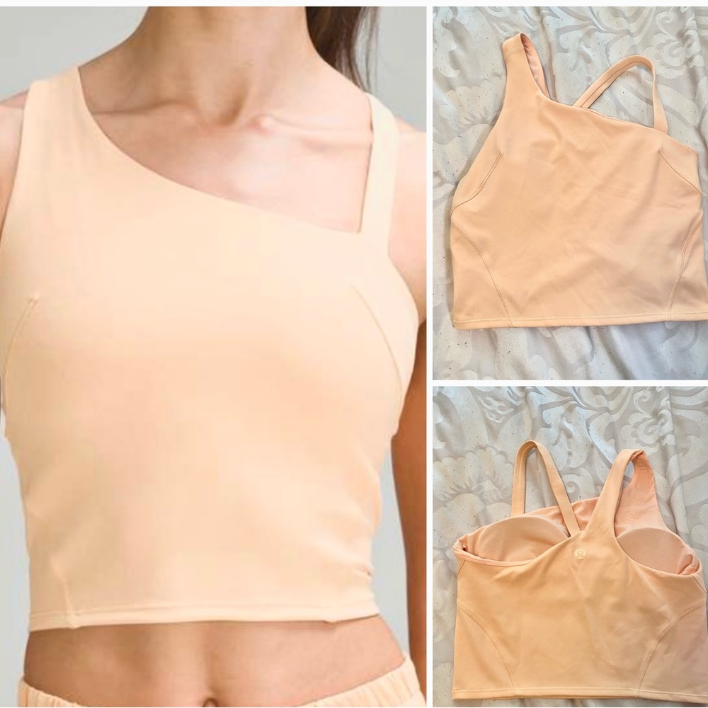 Lululemon Everlux Asymmetrical Tennis Tank Top - Summerglow - LIKE NEW!